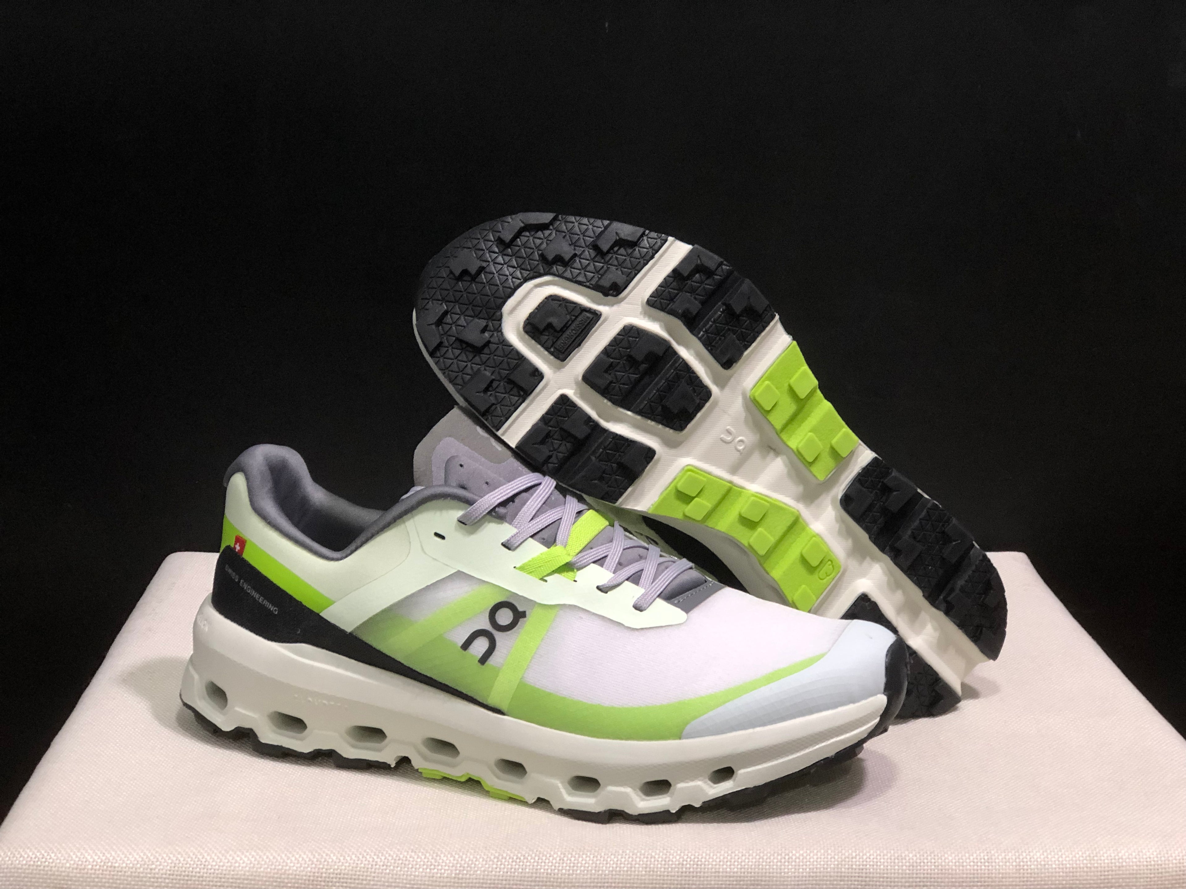 On Running Cloudvista 2 Waterproof Trail Running Shoes Grey/Ivory/Green