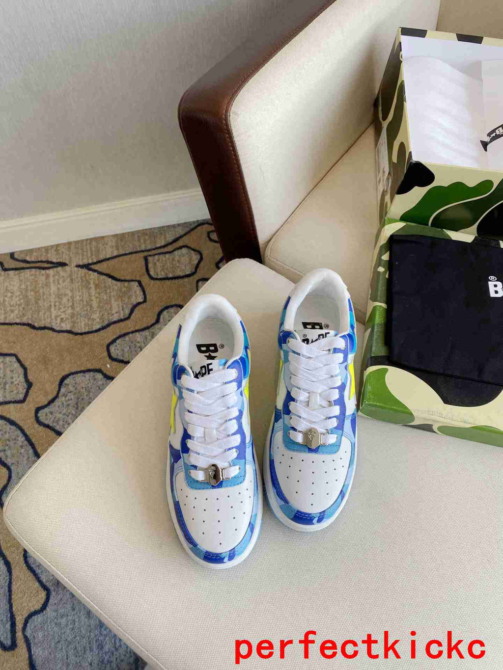 A Bathing Ape Bape Sta Low Blue Camo