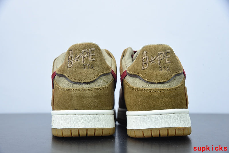 A Bathing Ape Sk8 Sta Wheat Red