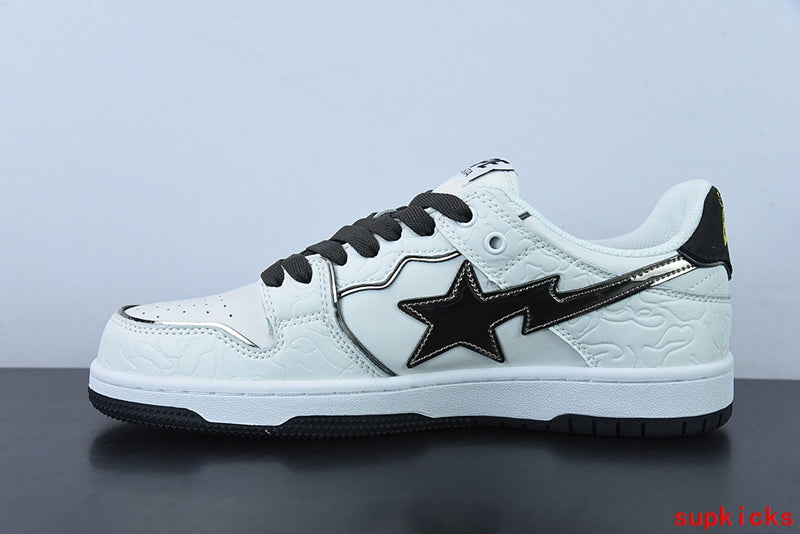A Bathing Ape Bape Sta Sk8 Low White Black