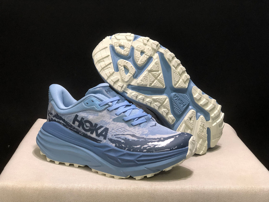 Hoka One One Stinson 7 Comfortable Anti-slip Running Shoes Blue/Camouflage