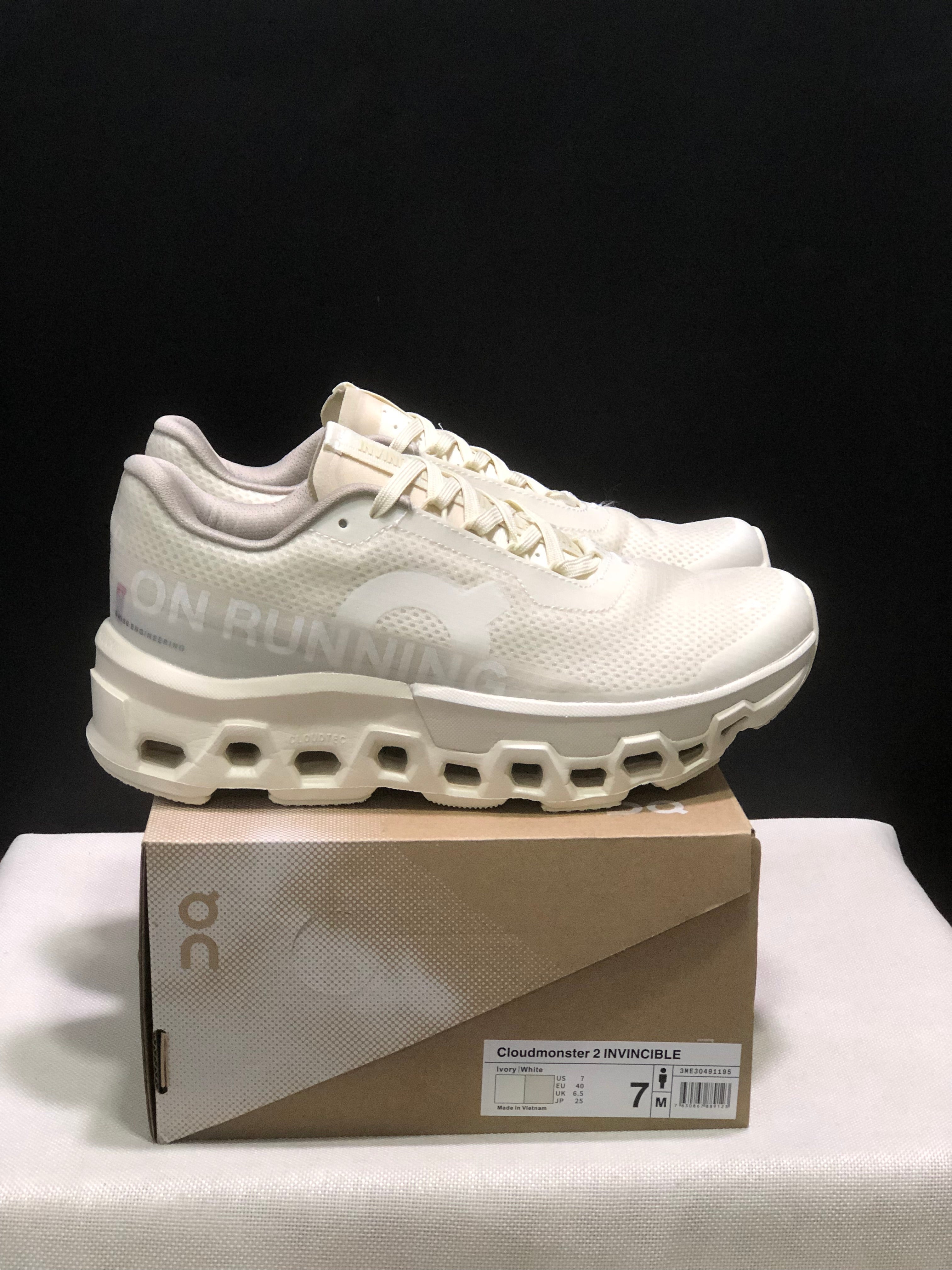 On Running x Invincible Cloudmonster 2 Shoes Ivory White