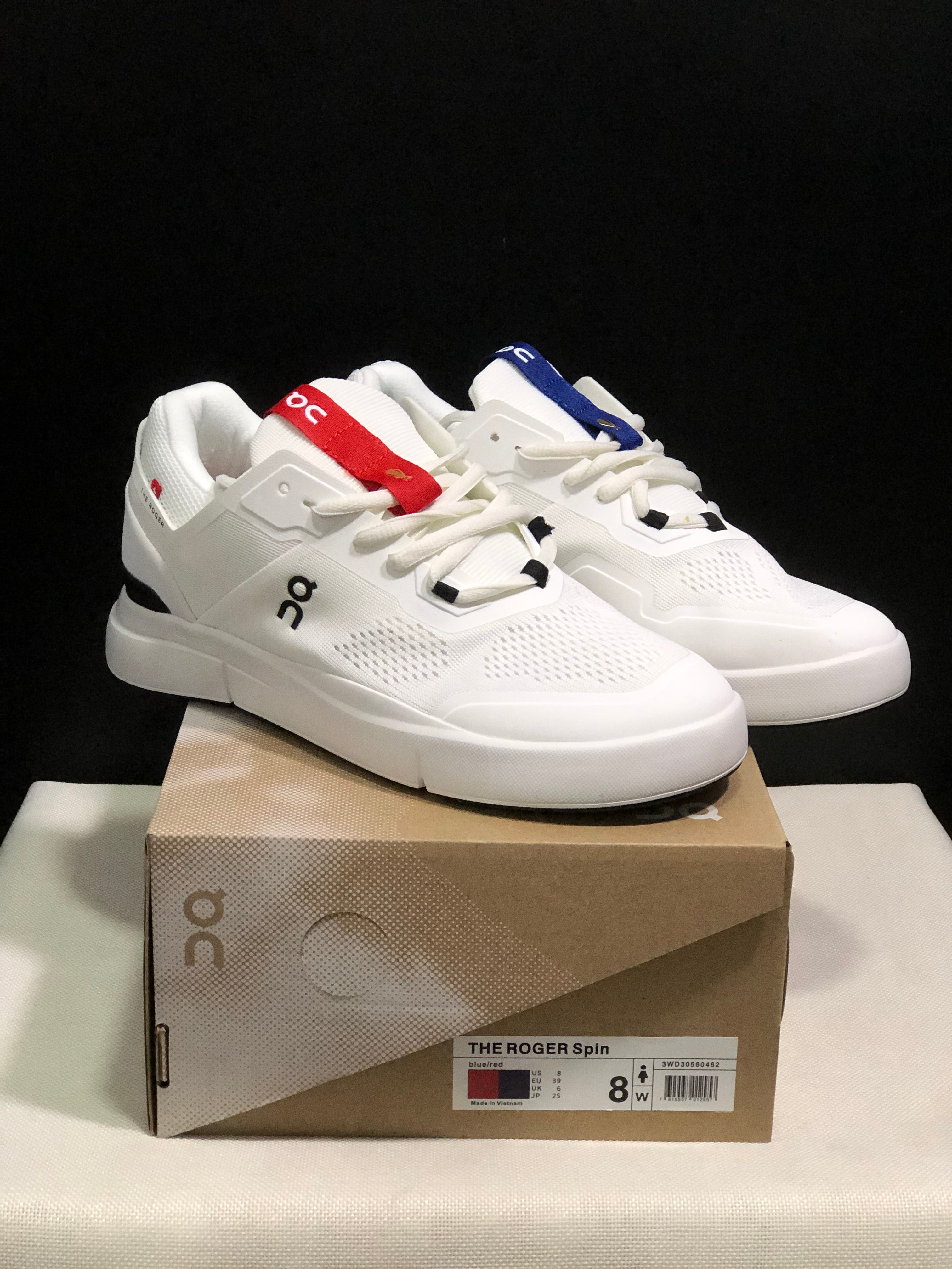 On Running The Roger Spin Breathable Mesh Sneakers Blue/Red/White