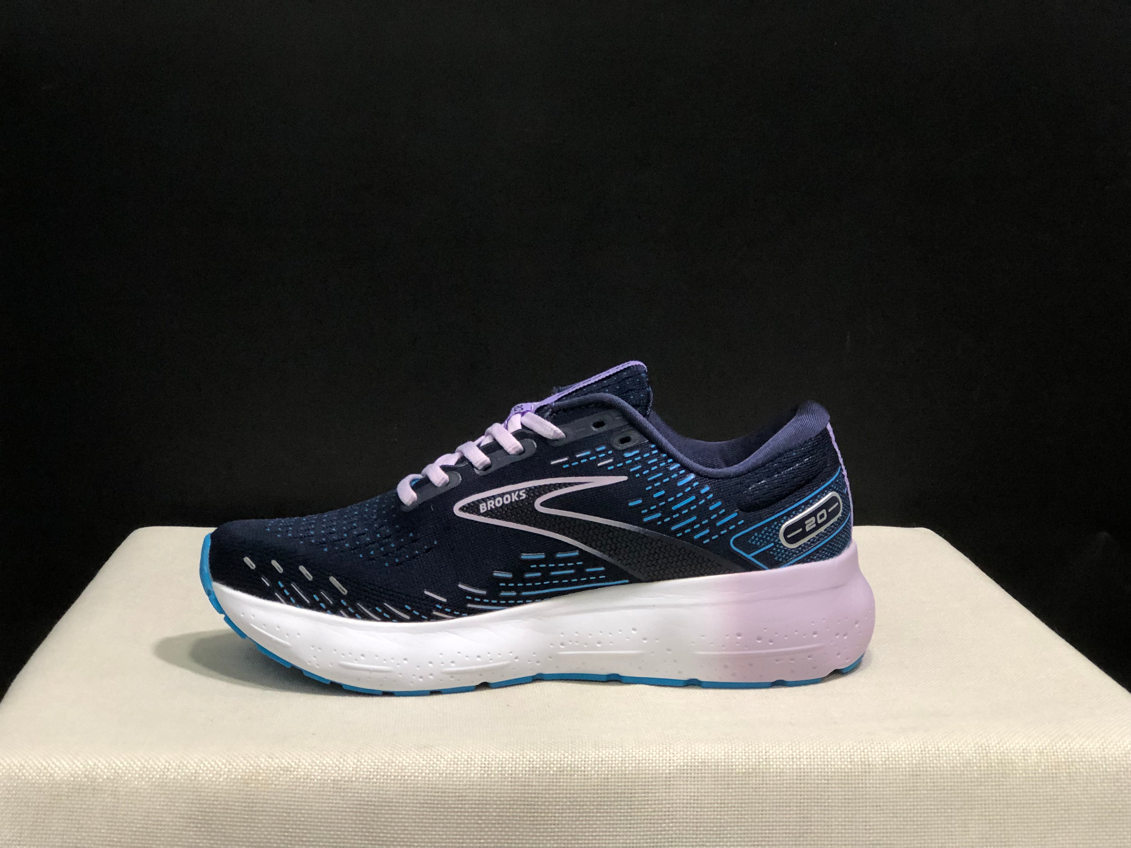 Brooks Glycerin GTS 20 Shock-absorbing Wear-resistant Running Shoes Dark Blue