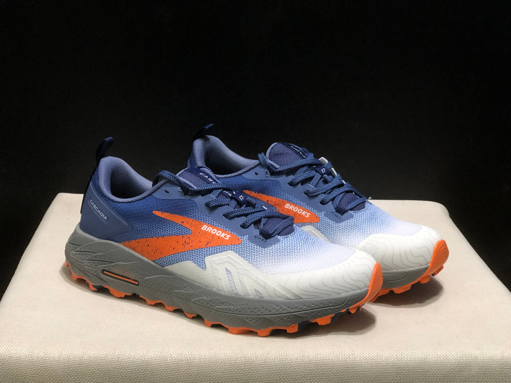 Brooks Cascadia 17 Trail Running Shoes Blue/Navy/Firecracker