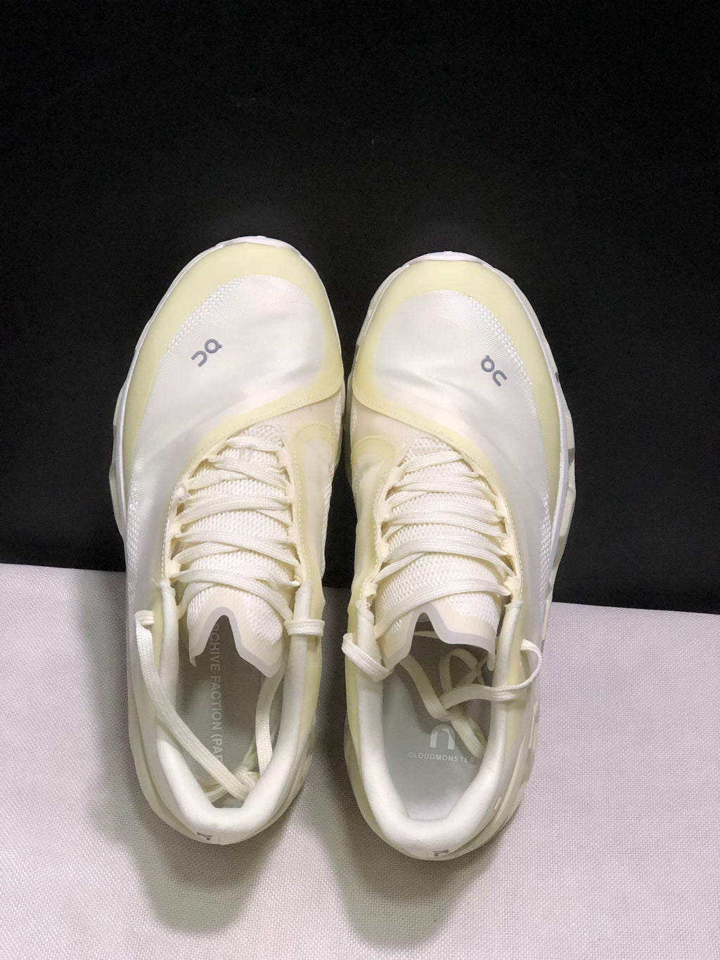 Post Archive Faction x On Running Cloudmonster 2 Sports Shoes Milky Yellow