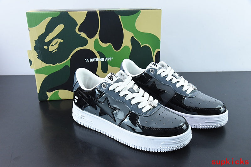 A Bathing Ape Bape Sta Low Black Gray