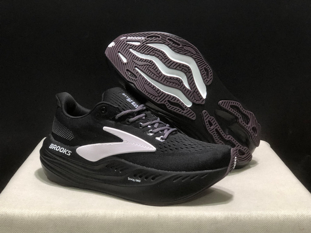 Brooks Glycerin Max Comfortable Low-top Running Shoes Black/Purple
