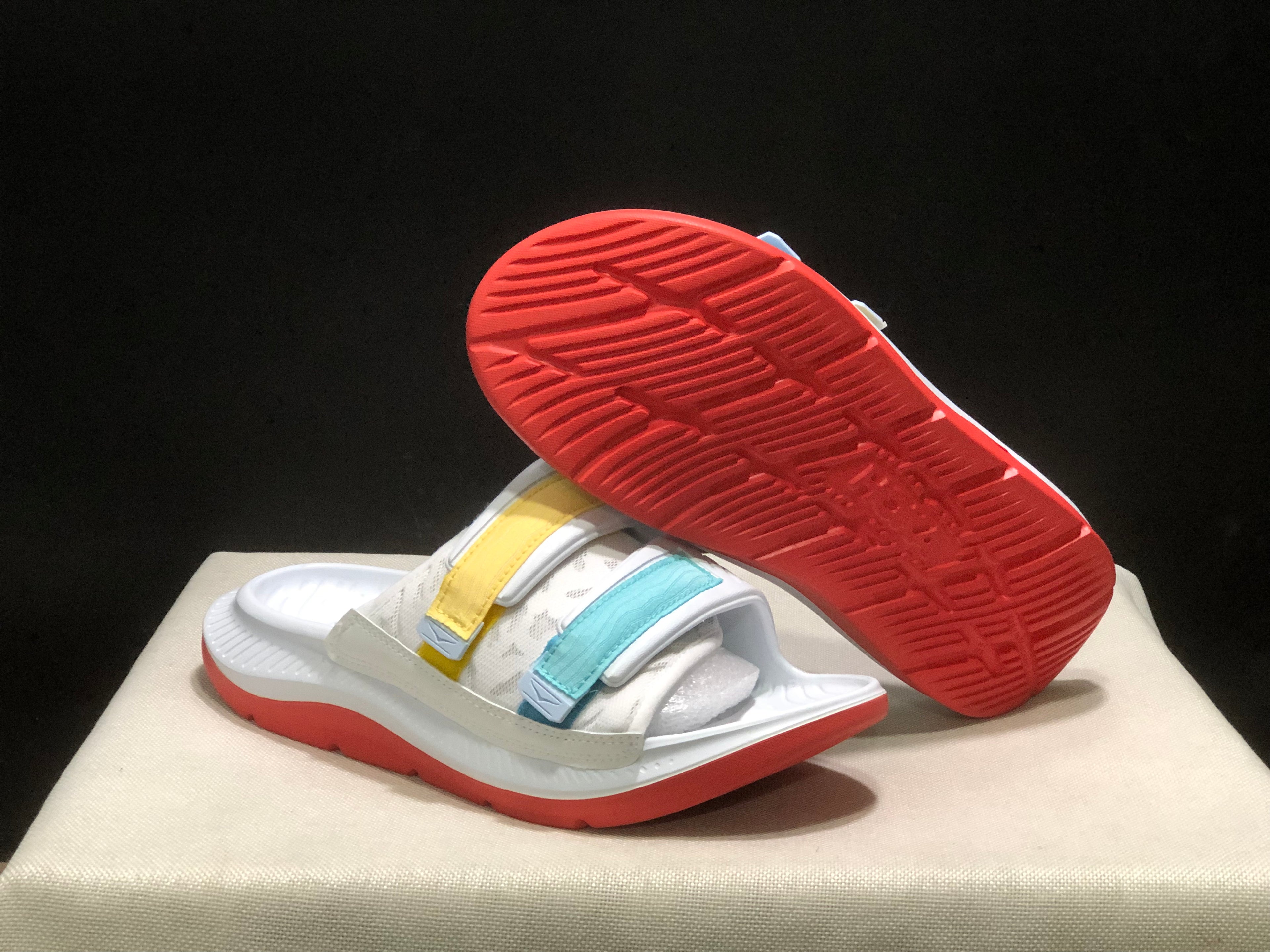Wtaps x Hoka One One Ora Luxe Comfortable Sandals White/Red