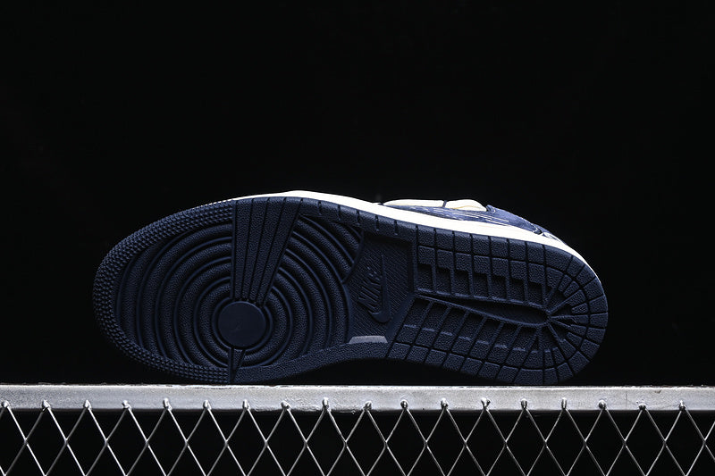 Travis Scott Fragment Design Nike Air Jordan 1 Low OG SP White Navy Sneakers