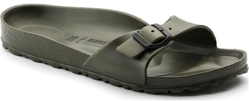 Birkenstock Madrid Essentials EVA Narrow Fit Olive Green 0128251 Fashion Slippers