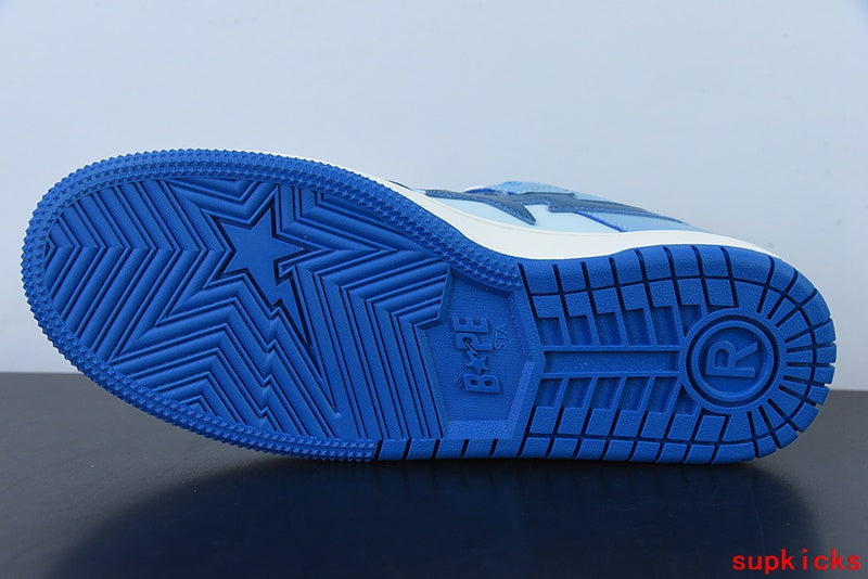 A Bathing Ape Bape Sta Sk8 Blue Gradient Camo