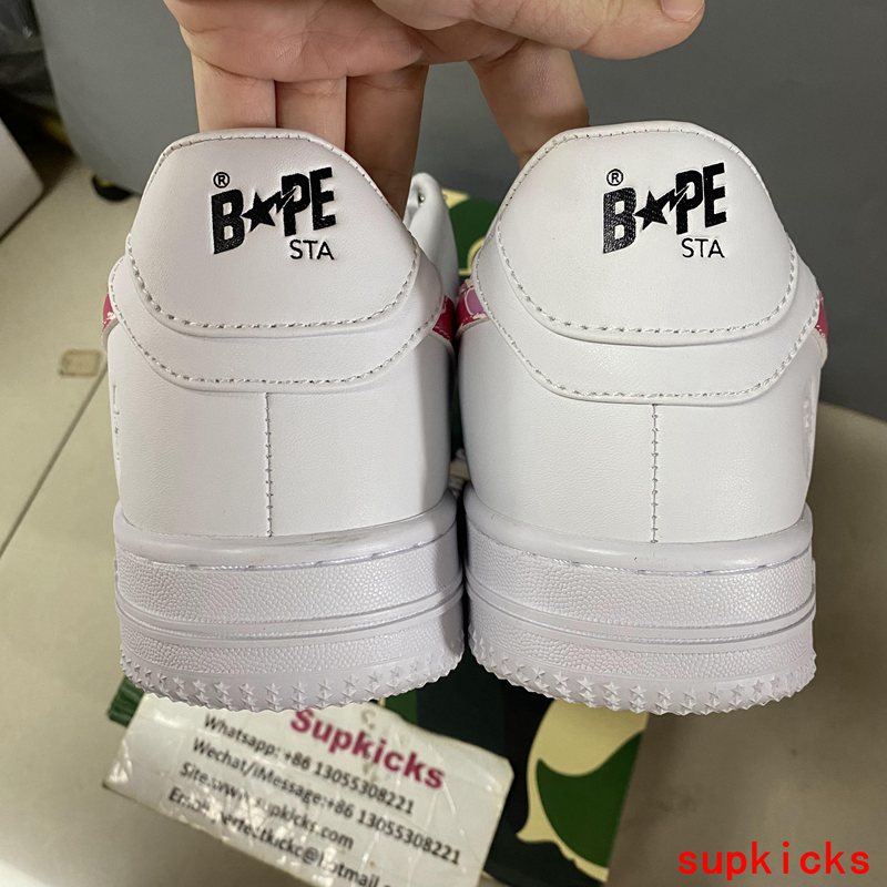 A Bathing Ape Bape Sta Low White ABC Camo Pink (2021)
