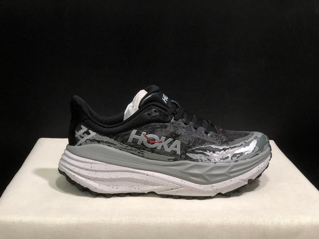 Hoka One One Stinson 7 Comfortable Anti-slip Outdoor Running Shoes Sneakers Black/Gray