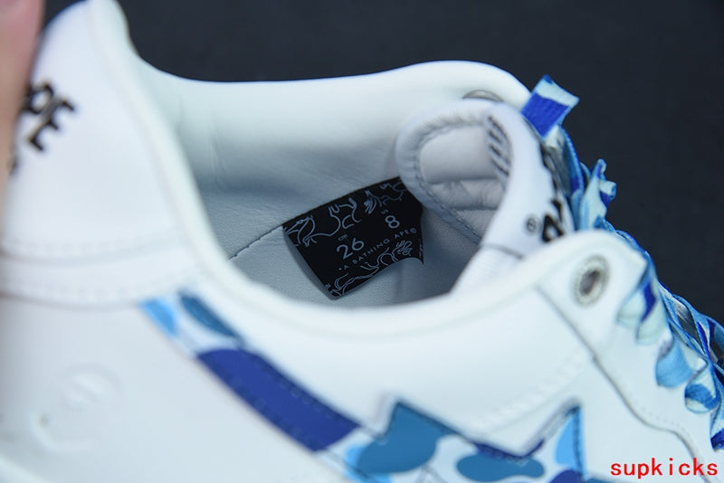 A Bathing Ape Bape Sta Low White ABC Camo Blue (2021)