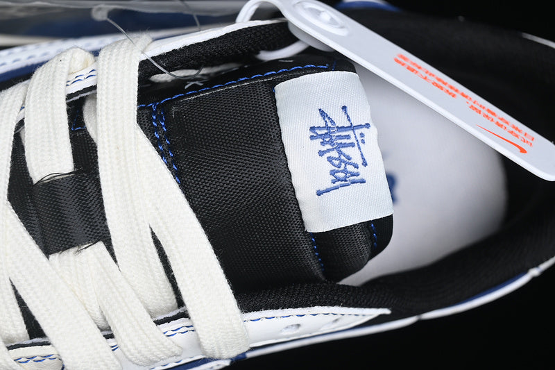 Travis Scott Fragment Design Nike Air Jordan 1 Low OG SP Blue Sole White Black Sneakers