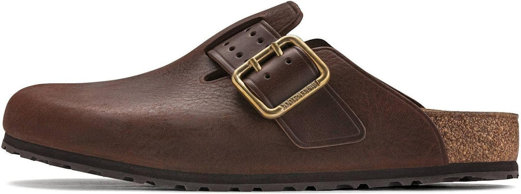 Birkenstock Boston Bold Leather 1022673 Narrow Fit Roast Brown Sandals