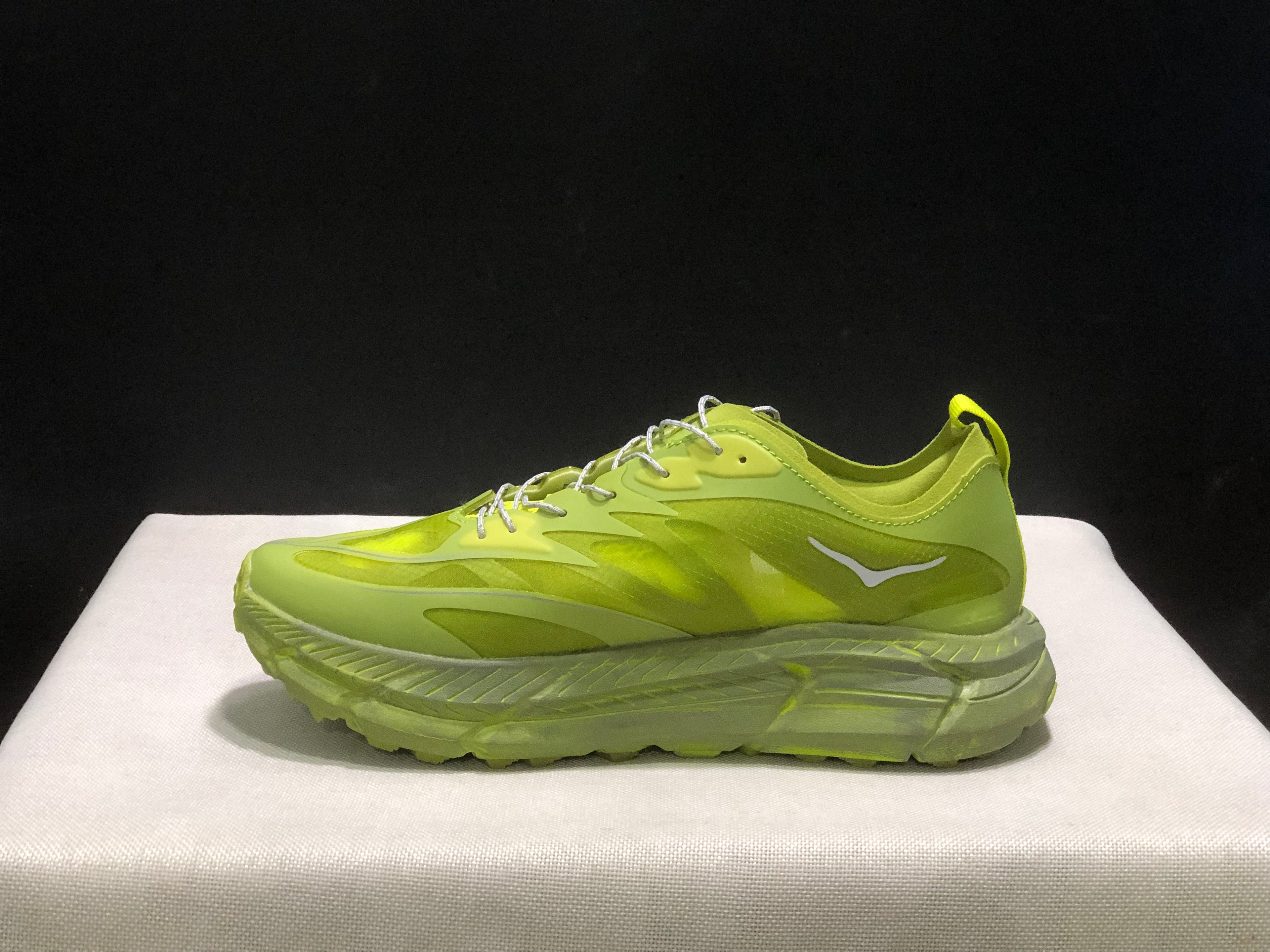 Hoka One One Satisfy x Mafate Speed 4 Breathable Fashion Running Shoes Sneakers Green