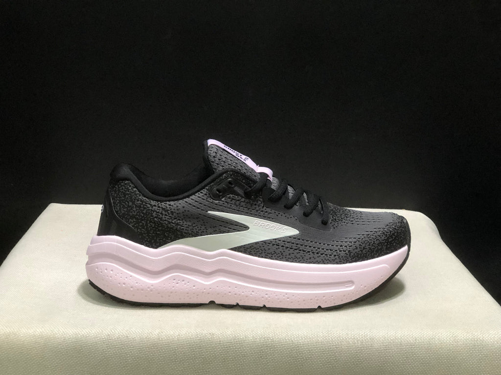 Brooks Ghost Max 2 Breathable Low-top Running Shoes Black/Pink
