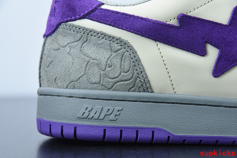 A Bathing Ape Bape Sta Low Grey Purple