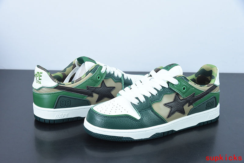 A Bathing Ape Bape Sta Sk8 Green Camo