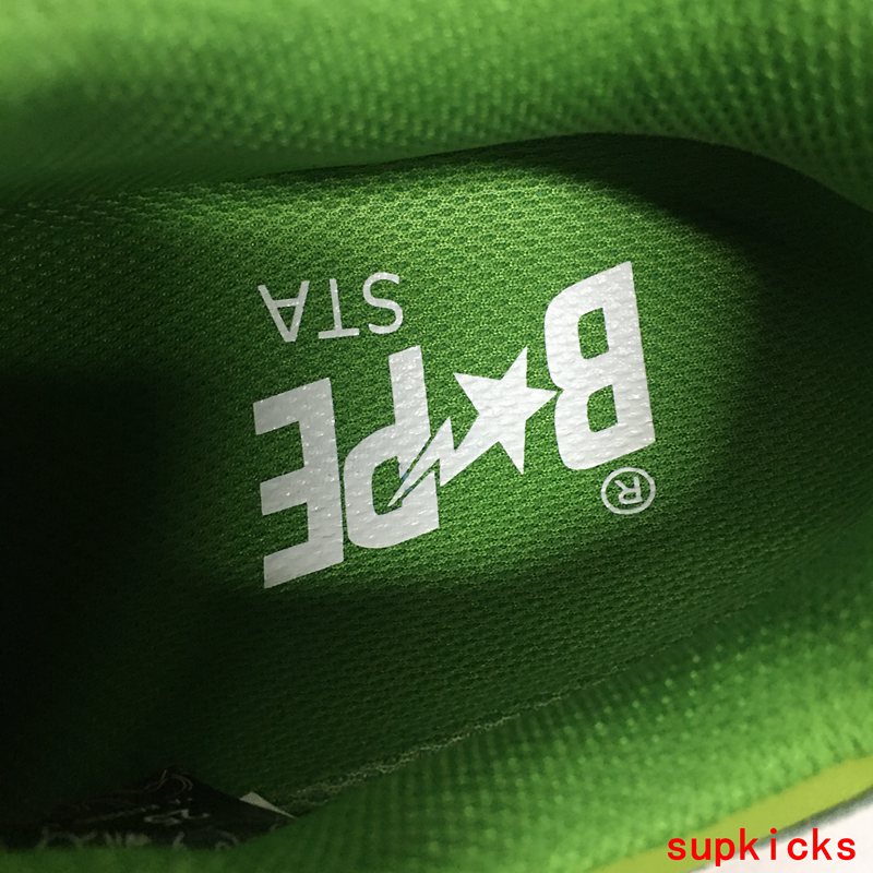 A Bathing Ape Bape SK8 Sta Green White 1J30291024