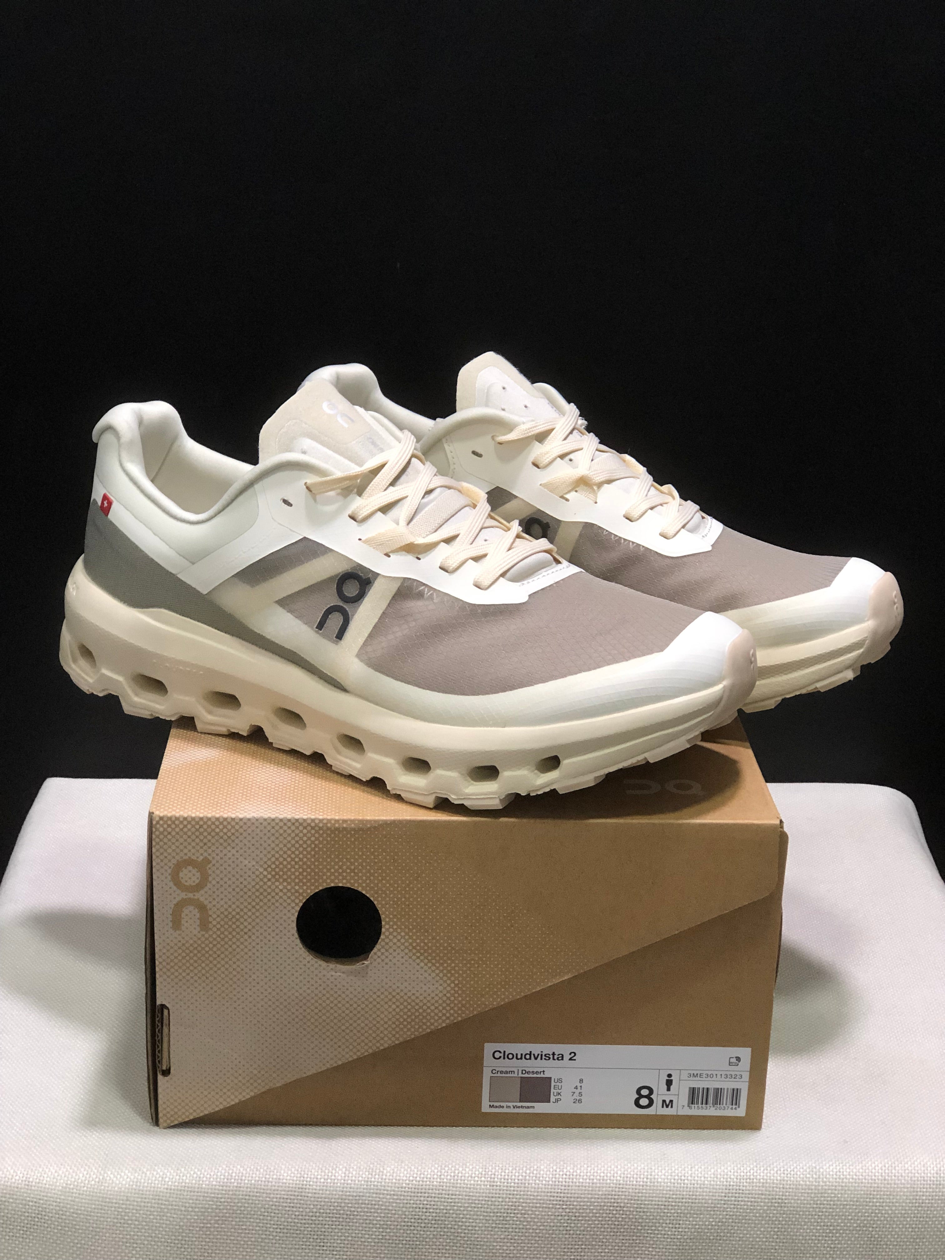 On Running Cloudvista 2 Waterproof Trail Running Shoes Cream/Desert