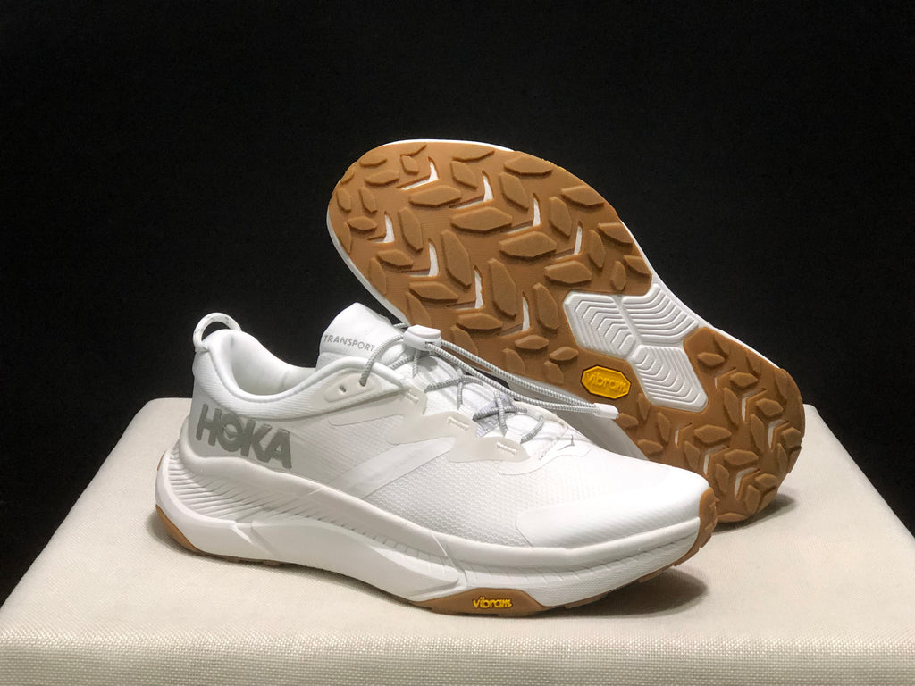 Hoka One One Transport Drawstring Low-top Running Shoes Sneakers White