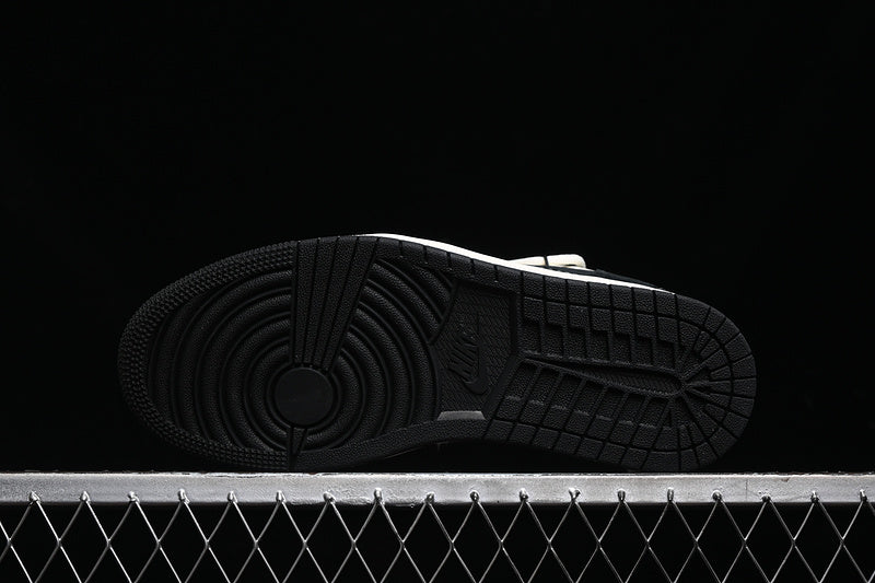 Travis Scott Fragment Design Nike Air Jordan 1 Low OG SP Black Grey White Sneakers