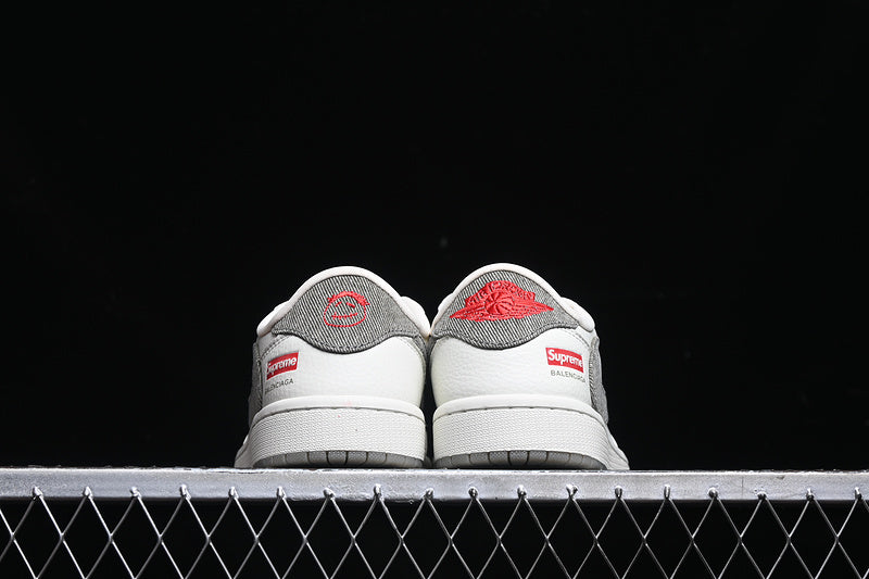 Travis Scott Fragment Design Nike Air Jordan 1 Low Supreme Balenciaga OG SP Medium Grey White Sneakers