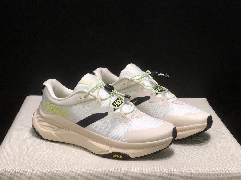 Hoka One One Transport Drawstring Low-top Running Shoes Sneakers Beige