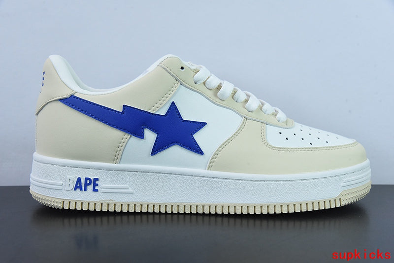 A Bathing Ape Bape Sta Low Cream Blue