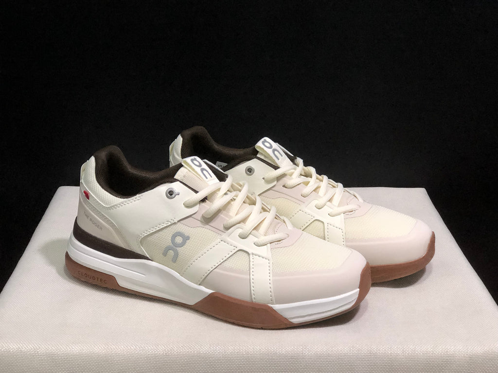 On Running The Roger Clubhouse Pro Anti-Slip Sports Shoes Ivory/Brown