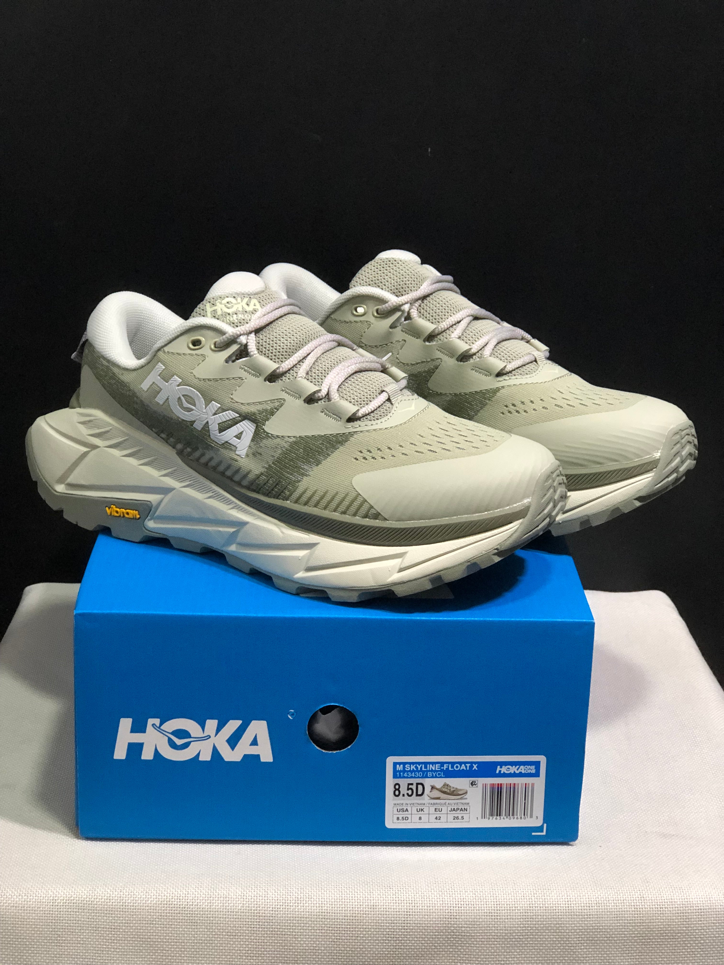 Hoka One One Skyline Float X Outdoor Running Shoes Sneakers Gray