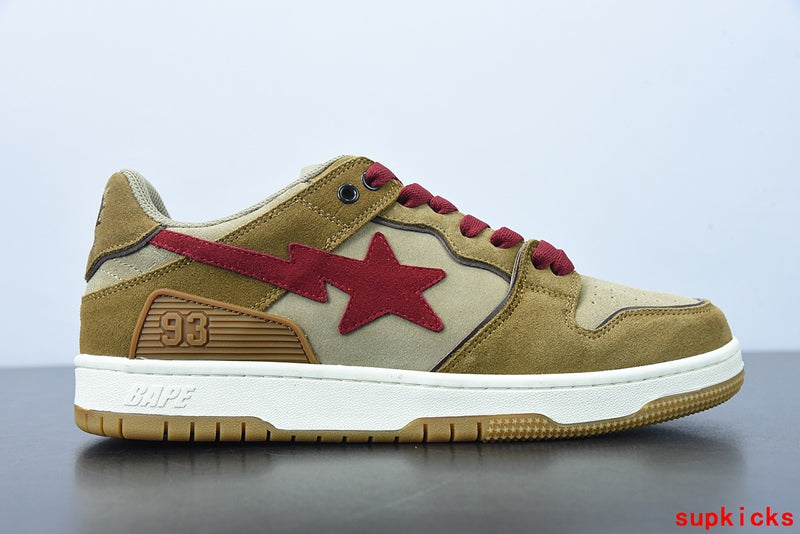 A Bathing Ape Sk8 Sta Wheat Red