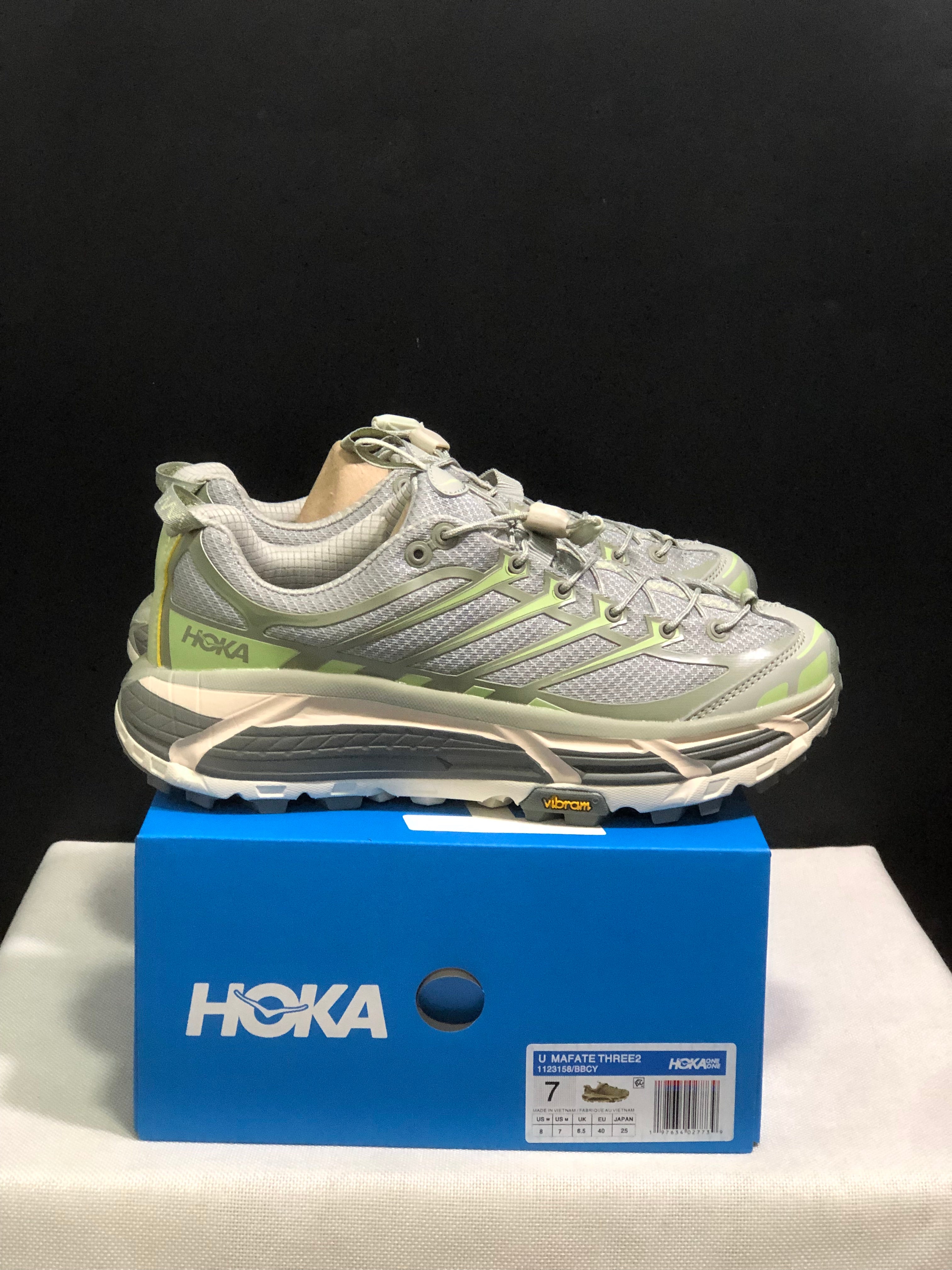 Hoka One One Mafate Three 2 Anti-slip Running Shoes Sneakers Gray