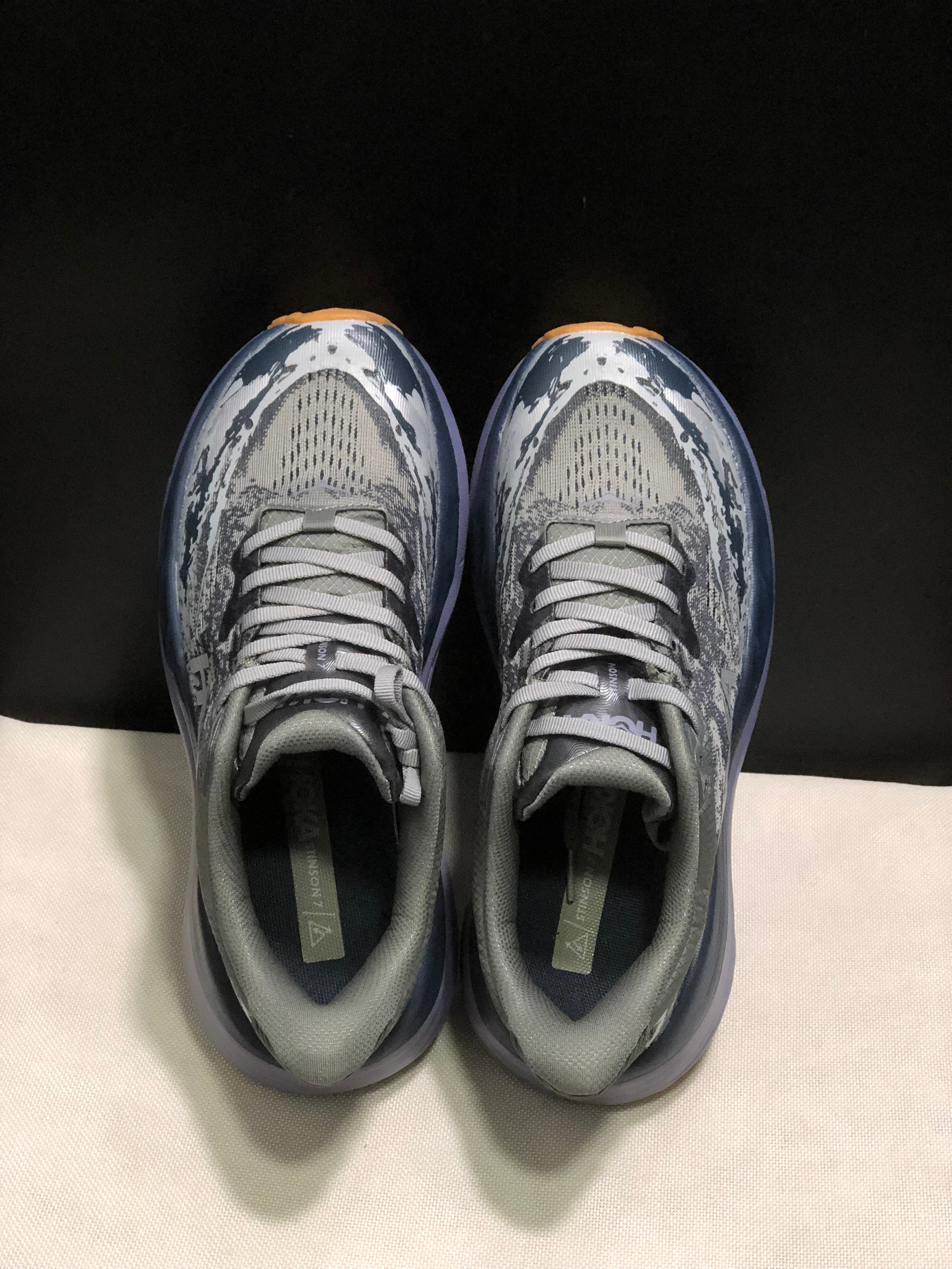 Hoka One One Stinson 7 Comfortable Anti-slip Outdoor Running Shoes Sneakers Gray