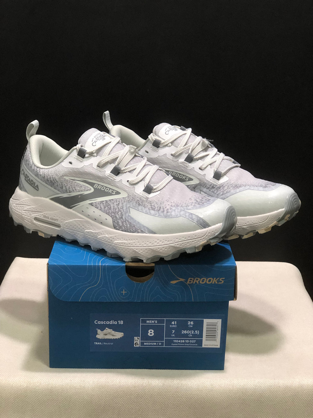 Brooks Cascadia 18 Low-top Running Shoes Oyster/Primer Grey/Coconut