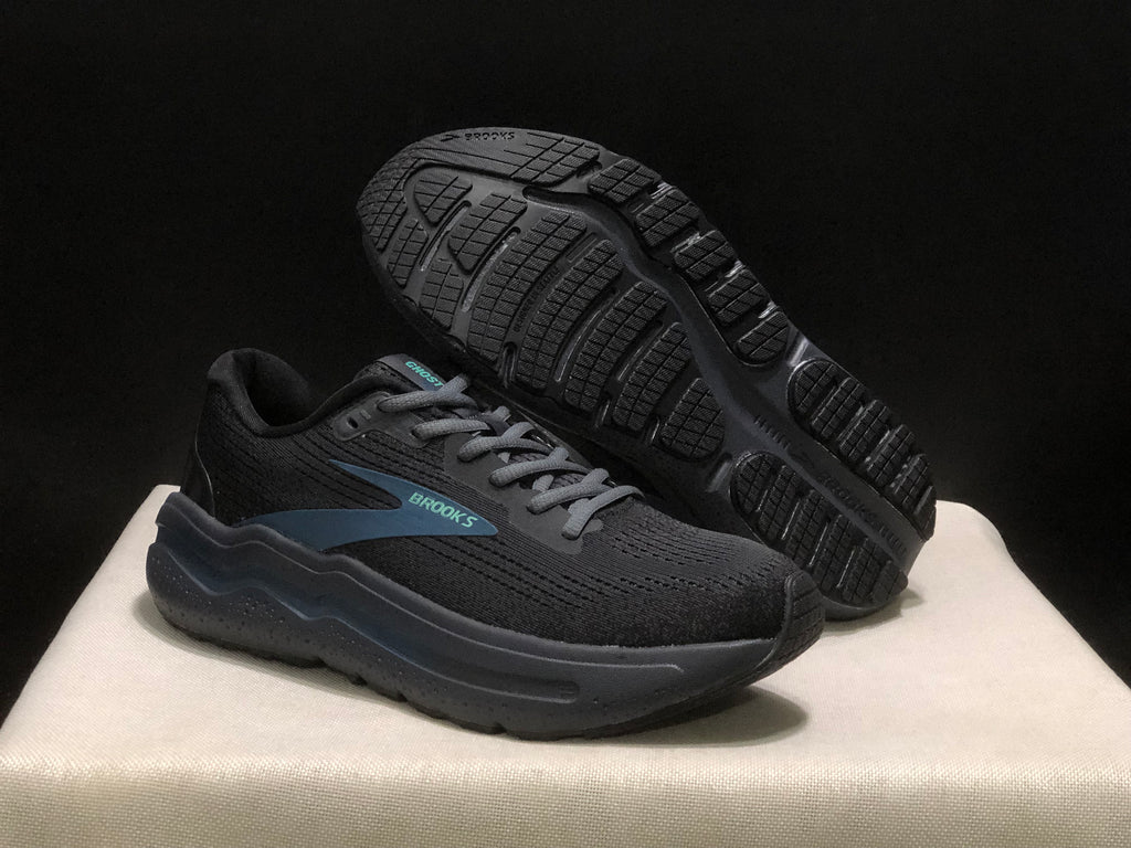 Brooks Ghost Max 2 Breathable Low-top Running Shoes Ebony Black