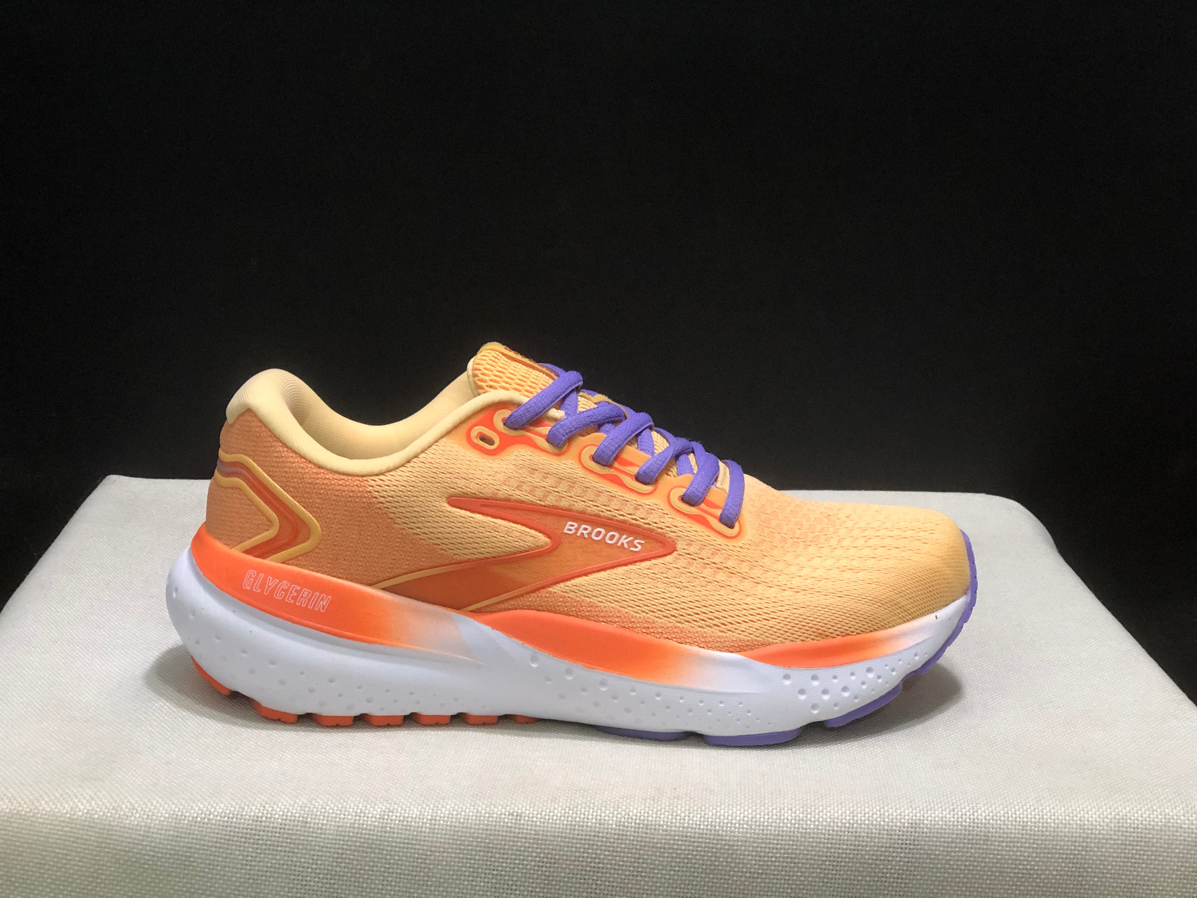 Brooks Glycerin 21 Low-top Casual Running Shoes Rising Sun Yellow