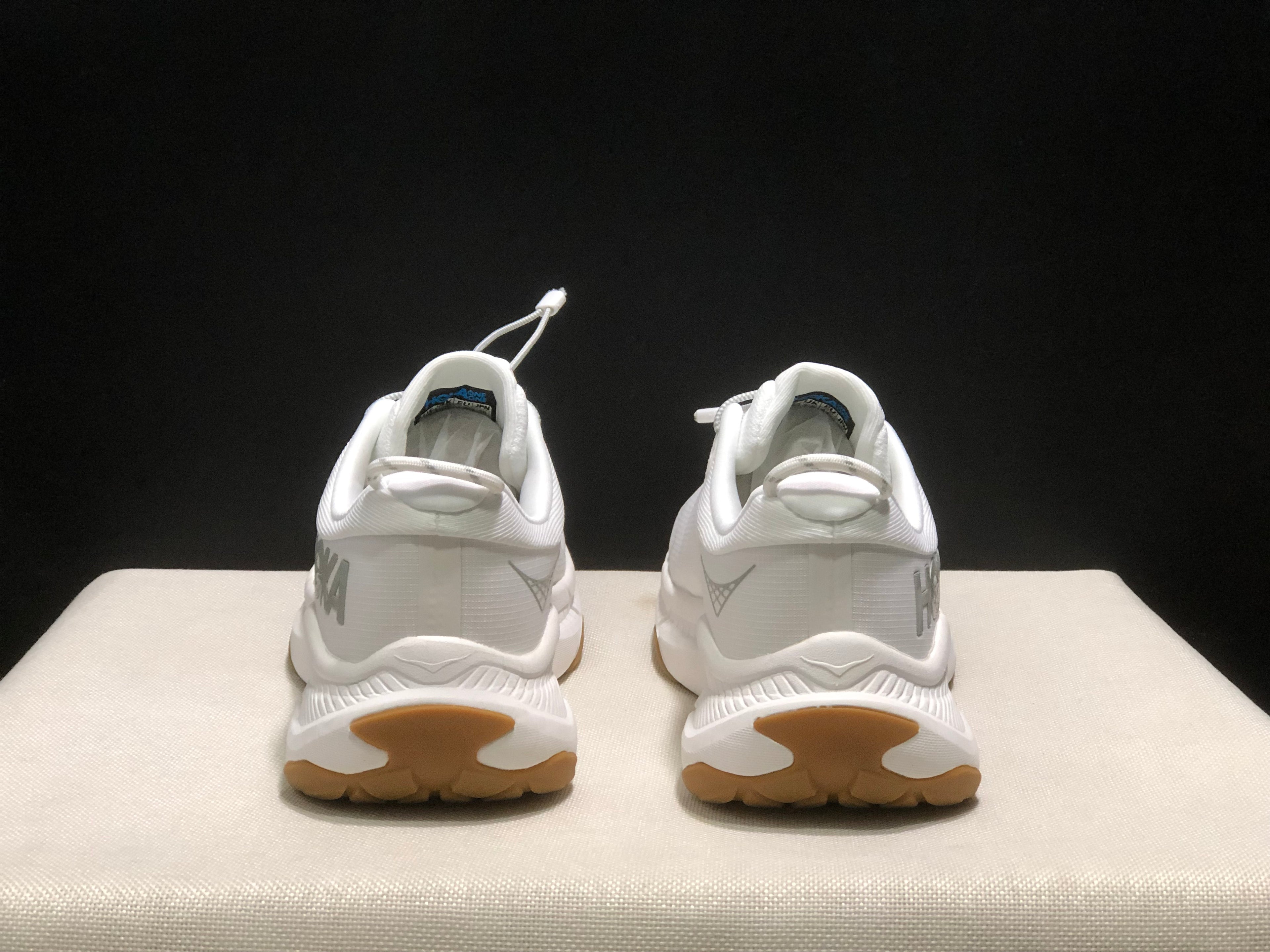 Hoka One One Transport Drawstring Low-top Running Shoes Sneakers White