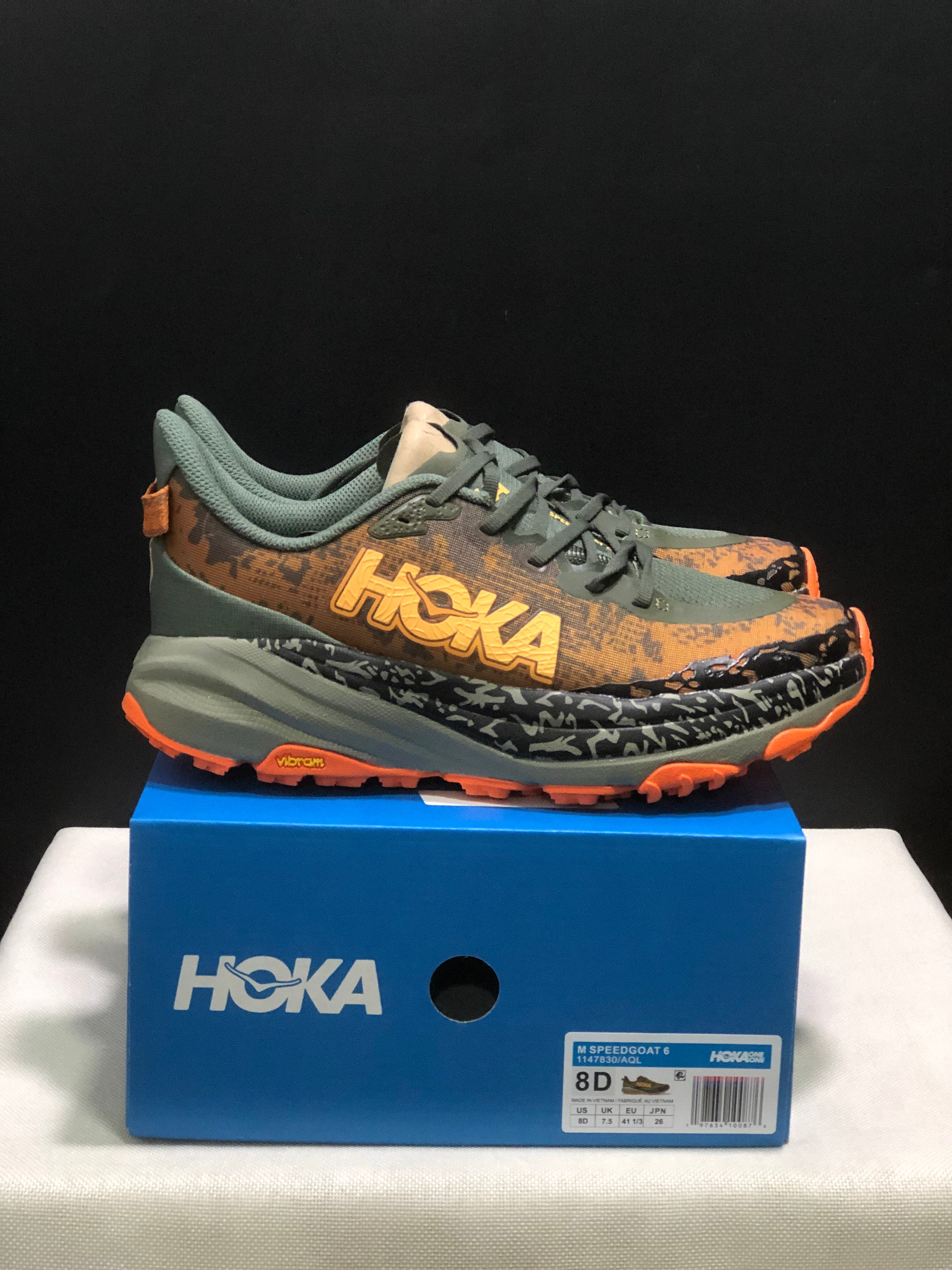 Hoka One One Speedgoat 6 Trail Running Shoes Sneakers Brown