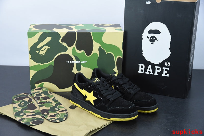 A Bathing Ape Bape Sta Sk8 Black Yellow