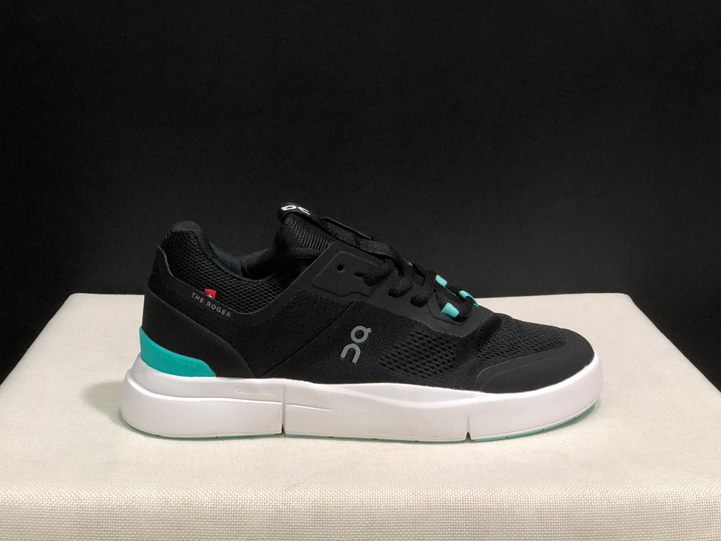 On Running The Roger Spin Breathable Mesh Sneakers Black/Green