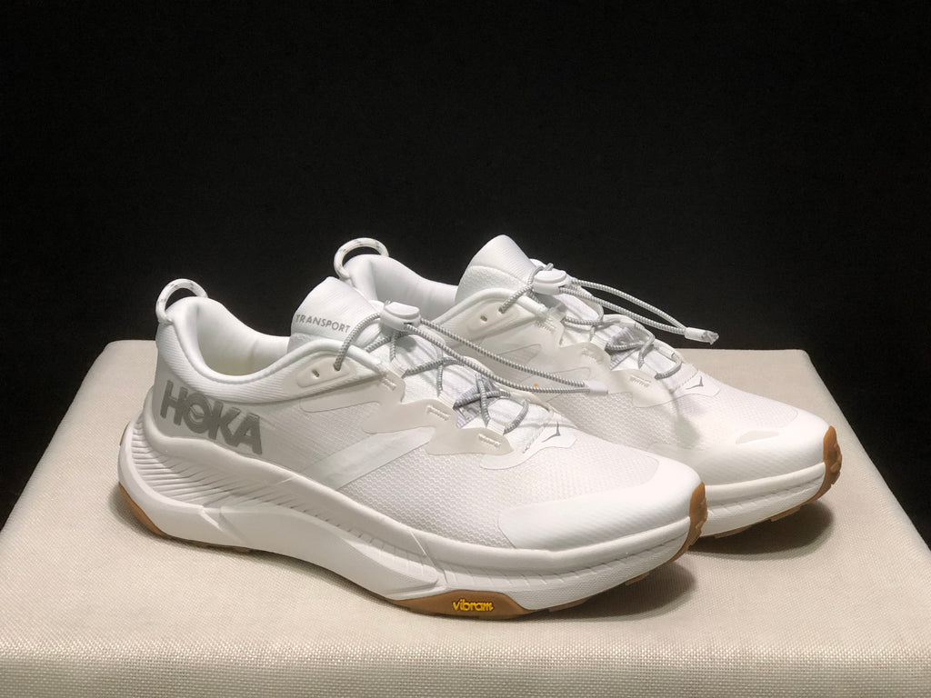 Hoka One One Transport Drawstring Low-top Running Shoes Sneakers White