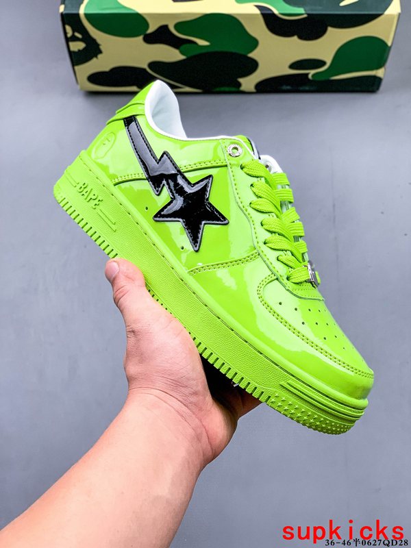A Bathing Ape1 Bape Sta Low Fluorescent Green