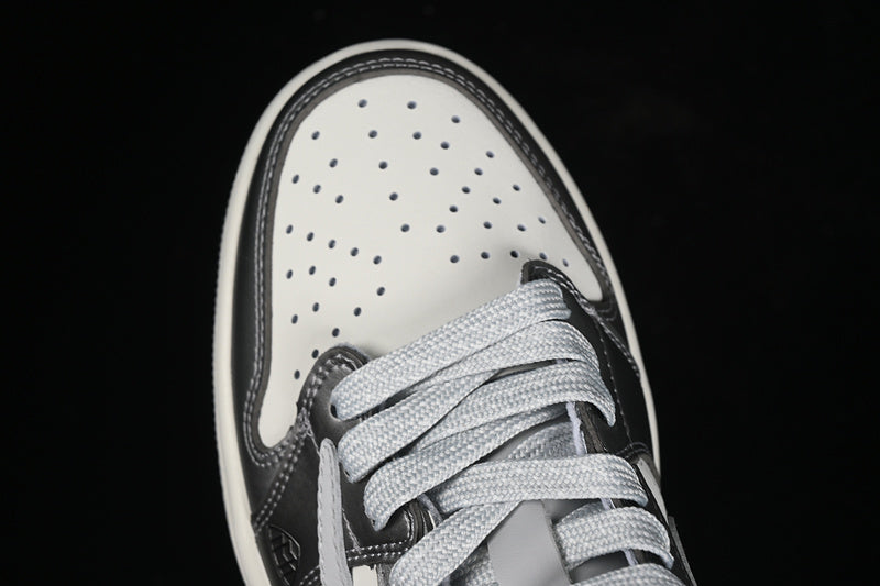 Travis Scott Fragment Design Nike Air Jordan 1 Low OG SP White Silver Grey Sneakers