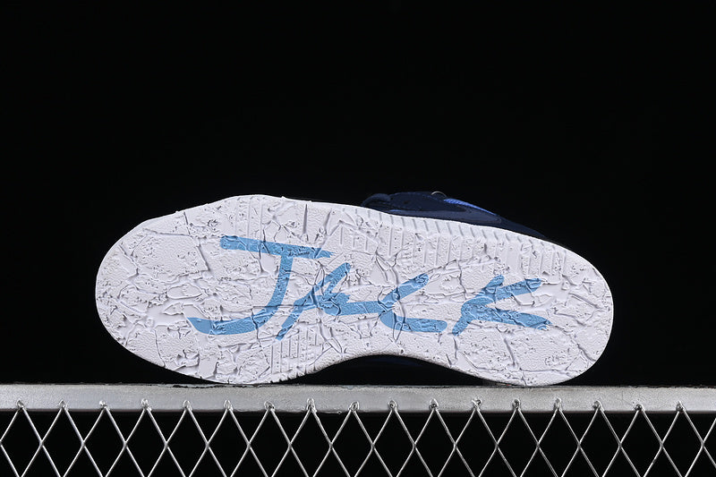 Travis Scott Nike Air Jordan Cut The Check Black Thunder Blue Sneakers