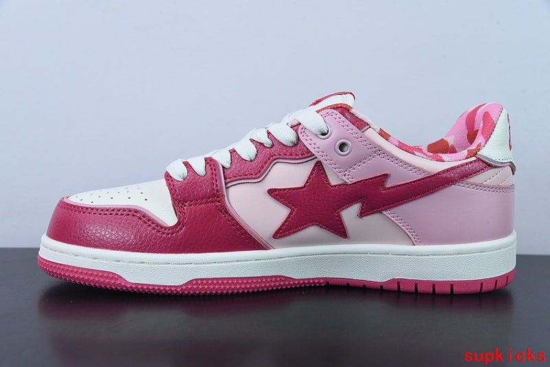 A Bathing Ape Bape Sta Sk8 Pink Gradient Camo
