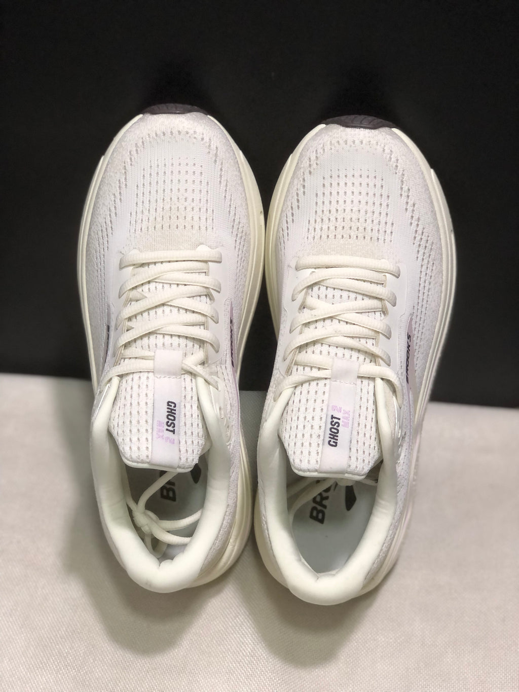 Brooks Ghost Max 2 Breathable Low-top Running Shoes Lavender Purple